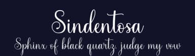 Sindentosa by MJB Letters — Script Handwritten Font — thumbnail 2