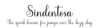Sindentosa by MJB Letters — Script Handwritten Font — thumbnail 1