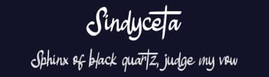 Sindyceta by Riki — Script Handwritten Font — thumbnail 2