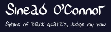 Sinead O'Connor by deFaced — Script Handwritten Font — thumbnail 2