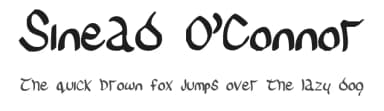 Sinead O'Connor by deFaced — Script Handwritten Font — thumbnail 1