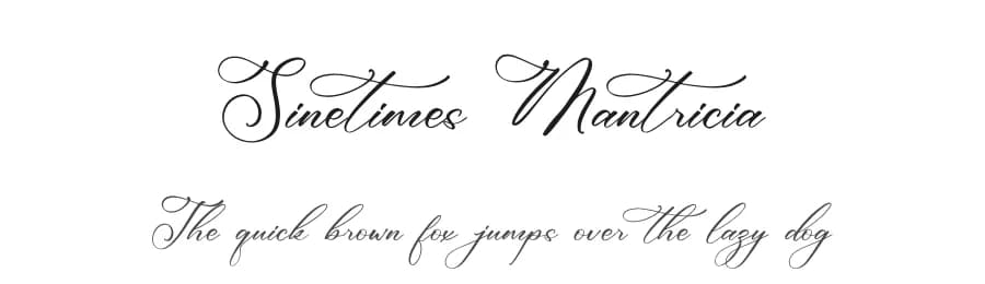 Sinetimes Mantricia by Storytype Studio — Script Handwritten Font