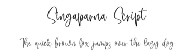 Singaparna Script by Vz Type — Script Handwritten Font — thumbnail 1