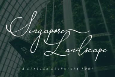 Singapore Landscape Font by aldedesign — Script Handwritten Font — thumbnail 2