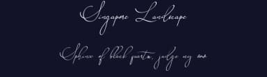 Singapore Landscape by aldedesign — Script Handwritten Font — thumbnail 2