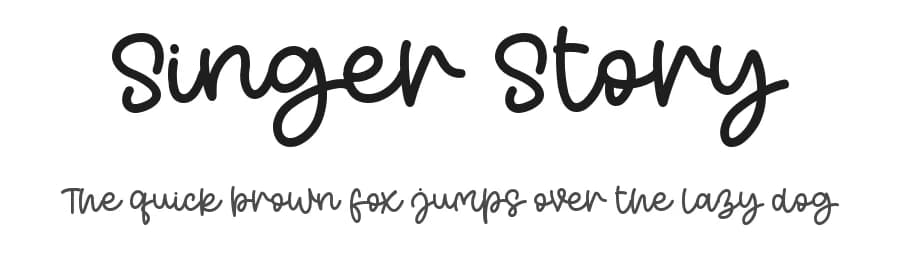 Singer Story by Letterafa Studio — Script Handwritten Font — preview 1