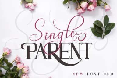 Single Parent Duo Font by afredo.fk — Script Handwritten Font — thumbnail 1