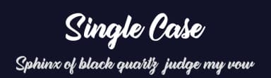 Single Case by Billy Argel Fonts ® — Script Handwritten Font — thumbnail 2