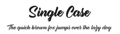 Single Case by Billy Argel Fonts ® — Script Handwritten Font — thumbnail 1