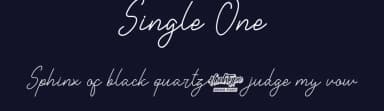 Single One by Noah Type — Script Handwritten Font — thumbnail 2
