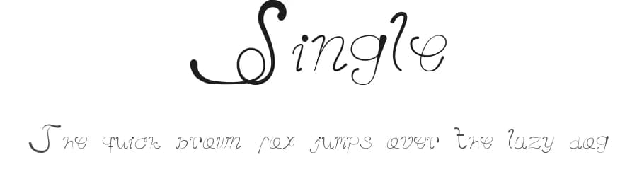 Single by LU MAR Diseño Gráfic — Script Handwritten Font