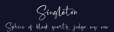Singleton by Alpaprana Studio — Script Handwritten Font — thumbnail 2