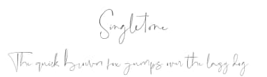 Singletone by Sronstudio — Script Handwritten Font — thumbnail 1