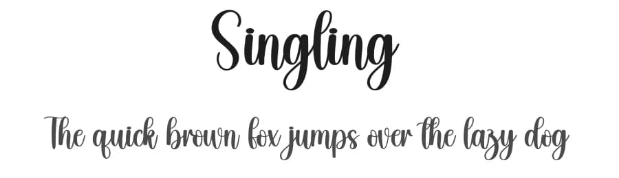 Singling by Scratchones — Script Handwritten Font