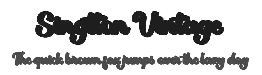 Singtton Vintage by Pista Mova — Script Handwritten Font