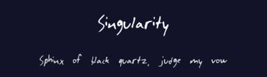 Singularity by C Kenyon — Script Handwritten Font — thumbnail 2