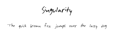 Singularity by C Kenyon — Script Handwritten Font — thumbnail 1