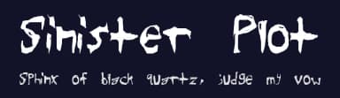 Sinister Plot by Shawn Westphal — Script Handwritten Font — thumbnail 2