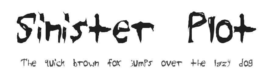 Sinister Plot by Shawn Westphal — Script Handwritten Font
