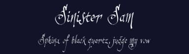 Sinister Sam by JOEBOB graphics — Script Handwritten Font — thumbnail 2