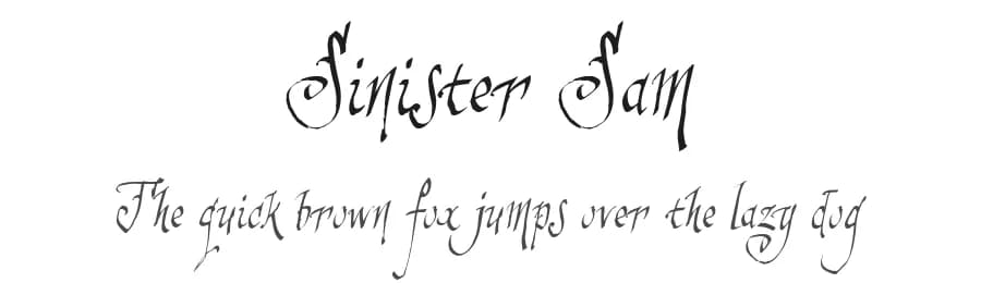 Sinister Sam by JOEBOB graphics — Script Handwritten Font
