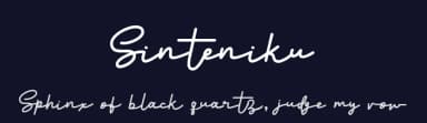 Sinteniku by Almaz Studio — Script Handwritten Font — thumbnail 2
