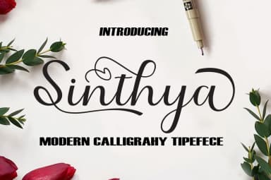 Sinthya Font by saidi studio — Script Handwritten Font — thumbnail 1