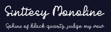 Sinttesy Monoline by Seeyouletter std — Script Handwritten Font — thumbnail 2