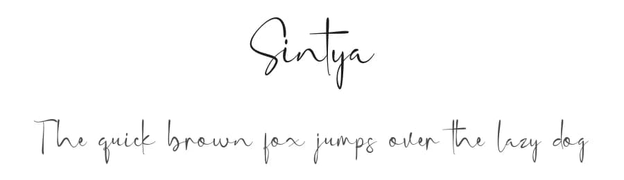 Sintya by peterdraw — Script Handwritten Font