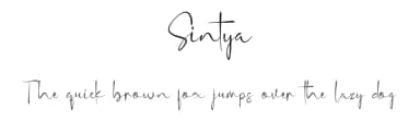 Sintya by peterdraw — Script Handwritten Font — thumbnail 1