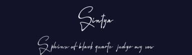 Sintya by InspiraType — Script Handwritten Font — thumbnail 2