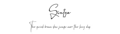 Sintya by InspiraType — Script Handwritten Font — thumbnail 1