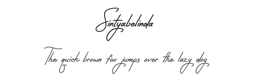 Sintyabelinda by Zeenesia Studio — Script Handwritten Font