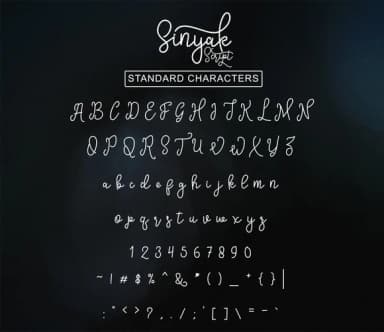 Sinyak Script Font by Ijem RockArt — Script Handwritten Font — thumbnail 8