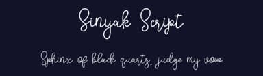 Sinyak Script by ijem — Script Handwritten Font — thumbnail 2