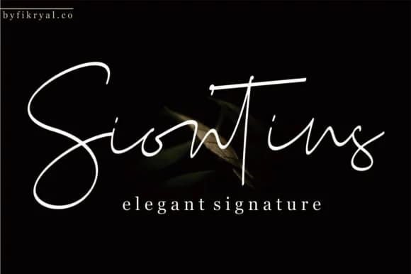 Siontins Font by Fikryal Studio — Script Handwritten Font — preview 1