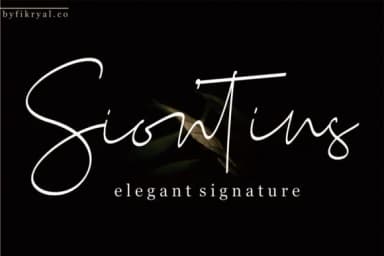 Siontins Font by Fikryal Studio — Script Handwritten Font — thumbnail 1