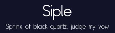 Siple by Tomoyuki "Tee-Wat" Watanabe — Sans Serif Font — thumbnail 2