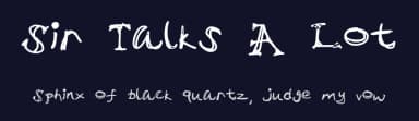 Sir Talks A Lot by Stardrop Studios — Script Handwritten Font — thumbnail 2