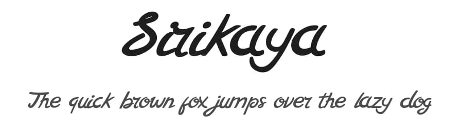 Sirikaya by UI Creative — Script Handwritten Font
