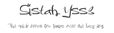Sistah Ysse by Kurdz — Script Handwritten Font — thumbnail 1