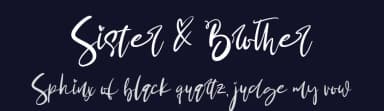 Sister & Brother by Noftanti Studio — Script Handwritten Font — thumbnail 2