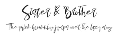 Sister & Brother by Noftanti Studio — Script Handwritten Font — thumbnail 1