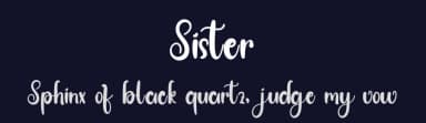 Sister by PiPi Creative STUDIO — Script Handwritten Font — thumbnail 2