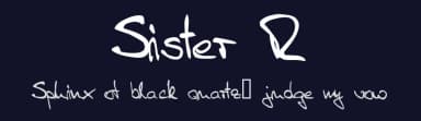 Sister R by Font Environment — Script Handwritten Font — thumbnail 2