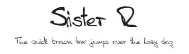 Sister R by Font Environment — Script Handwritten Font — thumbnail 1