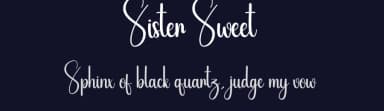Sister Sweet by Scratchones — Script Handwritten Font — thumbnail 2