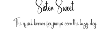 Sister Sweet by Scratchones — Script Handwritten Font — thumbnail 1