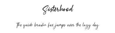 Sisterhood by Maulana Creative — Script Handwritten Font — thumbnail 1