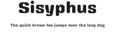 Sisyphus by YTY Digital TypeFoundry — Sans Serif Font — thumbnail 1